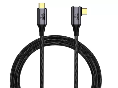 PremiumCord USB4 Thunderbolt 3 90 kábel 100W 8K 60Hz 0.3m (KU4CU03)