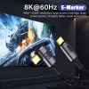 PremiumCord USB4 Thunderbolt 3 90 kábel 100W 8K 60Hz 0.3m (KU4CU03)