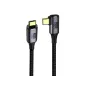 PremiumCord USB4 Thunderbolt 3 90 kábel 100W 8K 60Hz 0.8m (KU4CU08)