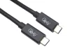 PremiumCord USB4 Thunderbolt 3 kábel 100W 8K 60Hz 0.8m (KU4CX08BK)