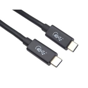 PremiumCord USB4 Thunderbolt 3 kábel 100W 8K 60Hz 0.8m (KU4CX08BK)