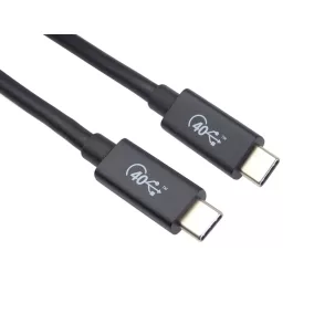 PremiumCord USB4 Thunderbolt 3 kábel 100W 8K 60Hz 0.8m (KU4CX08BK)