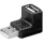 PremiumCord USB 2.0 90 fokos adapter (KUR-17)