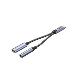   Unitek USB C - 1 x USB C + 1 x 3.5 jack audio adapter (M205A)