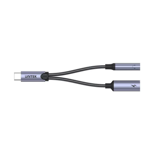 Unitek USB C - 1 x USB C + 1 x 3.5 jack audio adapter (M205A)
