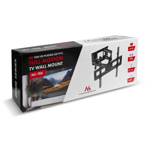 Maclean kétkarú fali TV tartó állvány VESA 400x400 (MC-788)
