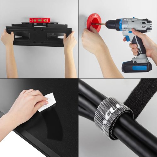 Maclean kétkarú fali TV tartó állvány VESA 600x400 (MC-789)