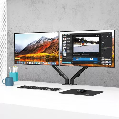 Maclean kétkarú asztali monitor tartó (MC-861N)