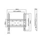Maclean fix fali TV tartó konzol 23-42" VESA 200x200 (MC-937)