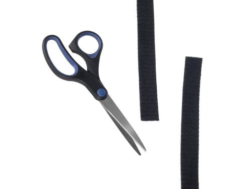 Maclean kétoldalas vágható tépőzáras kábelkötegelő, 15.3m x 20mm fekete (MCTV-542)