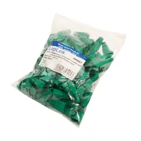 Logilink RJ45 UTP törésgátló, 100db, zöld (MP0007)