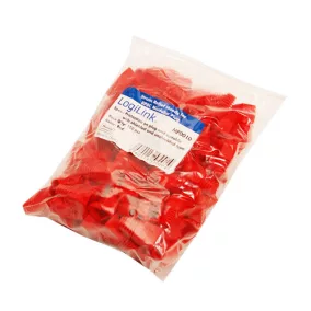 Logilink RJ45 UTP törésgátló, 100db, piros (MP0010)
