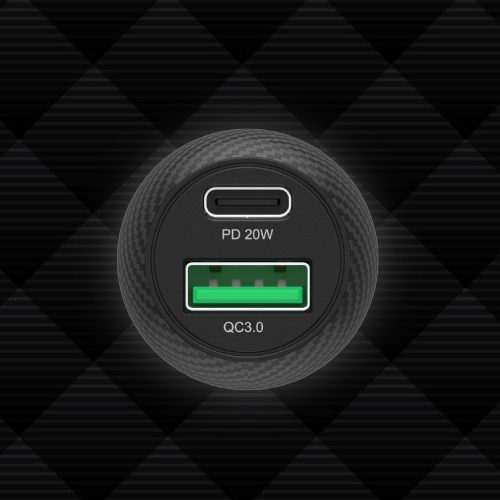 Unitek autós USB gyortöltő 38W QC 3.0 (P1400A)