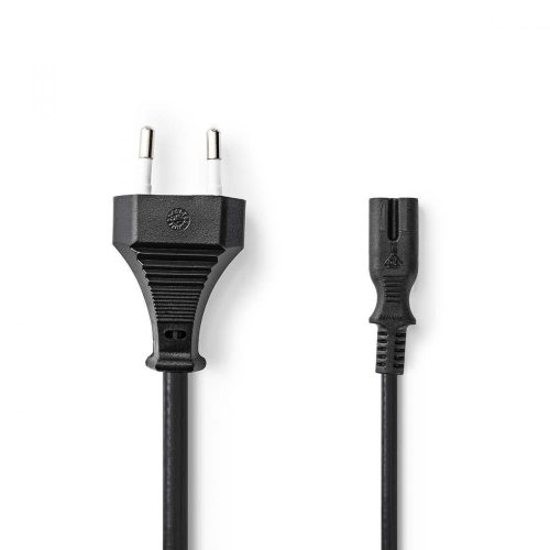Nedis Európai dugó - IEC-320-C7 tápkábel 2m fekete (CEGL11040BK20)