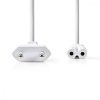 Nedis Euro tápkábel 5m fehér (PCGP11040WT50)