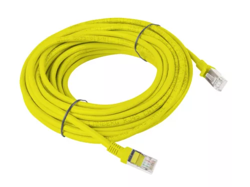 Lanberg UTP Cat6 ethernet kábel 10m sárga (PCU6-10CC-1000-Y)