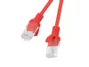 Lanberg UTP Cat6 Ethernet kábel 20m piros (PCU6-10CC-2000-R)