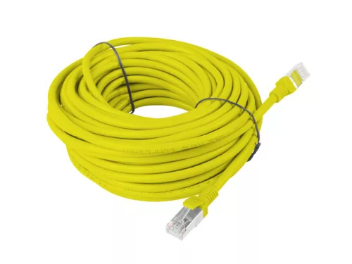Lanberg UTP Cat6 Ethernet kábel 20m sárga (PCU6-10CC-2000-Y)