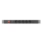   Lanberg rack-be szerelhető hálózati elosztó 5 utas 2m (PDU-05F-0200-BK)