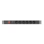   Lanberg rack-be szerelhető hálózati elosztó 6 utas 2m (PDU-06F-0200-BK)