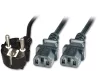 MicroConnect Y hálózati PC tápkábel 2X C13 3m (PE011330)