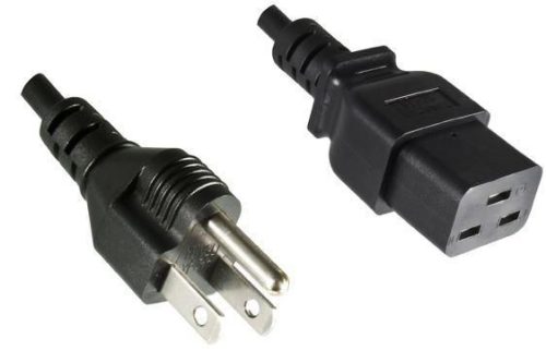 MicroConnect Type B USA hálózati C19 tápkábel, 1.8m (PE110518)