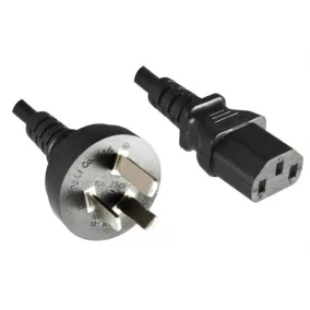 MicroConnect Type I Kína hálózati PC tápkábel, 1.8m (PE110418)