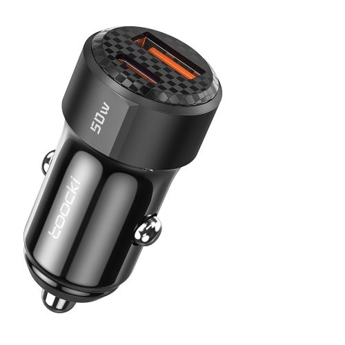 Toocki USB C + USB A autós töltő 50W adapter (TCCAC-LL01)