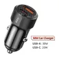 Toocki USB C + USB A autós töltő 50W adapter (TCCAC-LL01)