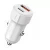 Toocki USB-C + USB A autós töltő 50W adapter (TCCAC-LL02)