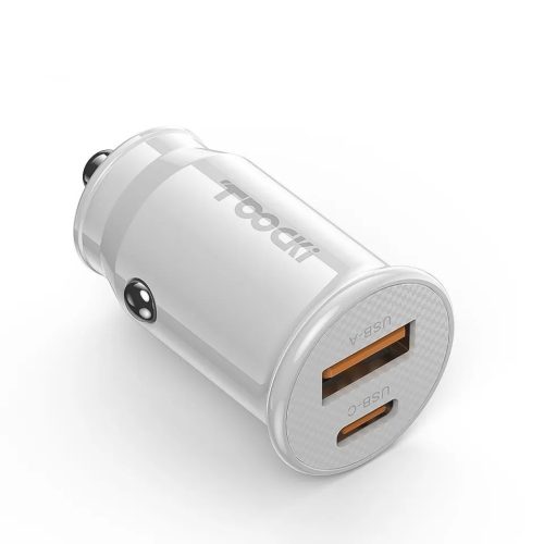 Toocki USB C + USB A autós töltő 45W adapter (TCCAC-SR02)