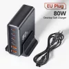 Toocki 2db USB + 4db USB C GaN dokkoló állomás 80W (TCT-XRB01)