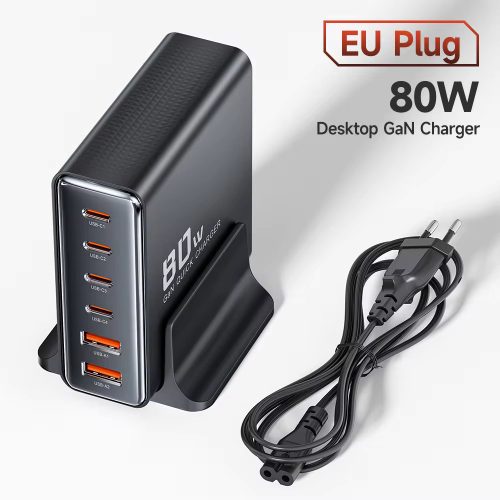 Toocki 2db USB + 4db USB C GaN dokkoló állomás 80W (TCT-XRB01)