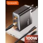   Toocki USB + 2db USB C 100W gyorstöltő adapter (TCT100-XRB01)