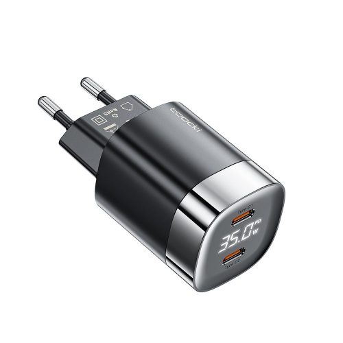 Toocki 2db USB C 35W töltő adapter digitális kijelzővel (TCT2C-ZXB01)