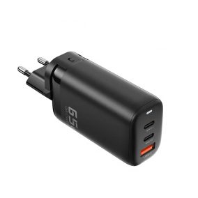   Toocki USB + 2db USB C 65W gyorstöltő adapter (TCT2C1A-YRB01)