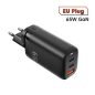Toocki USB + 2db USB C 65W gyorstöltő adapter (TCT2C1A-YRB01)