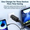 Toocki USB + 2db USB C 65W gyorstöltő adapter (TCT2C1A-YRB01)