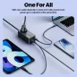   Toocki 1db USB + 2db USB C GaN + AC kimenet 67W hálózati töltő (TCT2C67-JRB01)