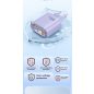 Toocki USB + 2db USB C 45W GaN gyorstöltő adapter lila (TCT45-XRB05)