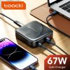 Toocki 2db USB + 2db USB C GaN dokkoló állomás 67W (TCT67-JYB01)