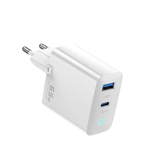 Toocki USB + Type C 65W gyorstöltő adapter (TCTAC-LXB02)