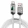 Toocki Conqueror USB-A - USB-C 66W 6A kijelzős kábel 1m fehér (TXCAC-ZFZ02)