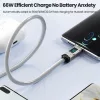 Toocki Conqueror USB-A - USB-C 66W 6A kijelzős kábel 1m fehér (TXCAC-ZFZ02)