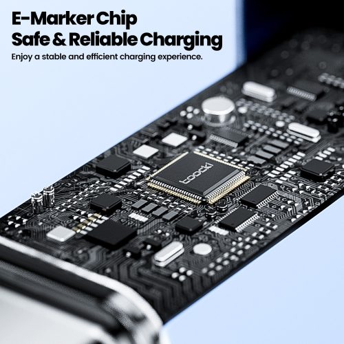 Toocki USB C 5A 240W kábel 1m fekete (TXCCC3-SJ01)