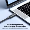 Toocki USB C 5A 240W kábel 1m fekete (TXCCC3-SJ01)