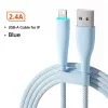 Toocki iPhone Lightning 2.4A 12W kábel 2m kékes fehér (TXCL-BMHA02)