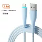   Toocki iPhone Lightning 2.4A 12W kábel 2m kékes fehér (TXCL-BMHA02)