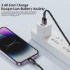 Toocki iPhone Lightning 2.4A 12W kábel 1m zöld (TXCL-HY06)