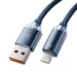 Toocki iPhone Lightning 2.4A 12W kábel 1m kék (TXCL-SJ03)